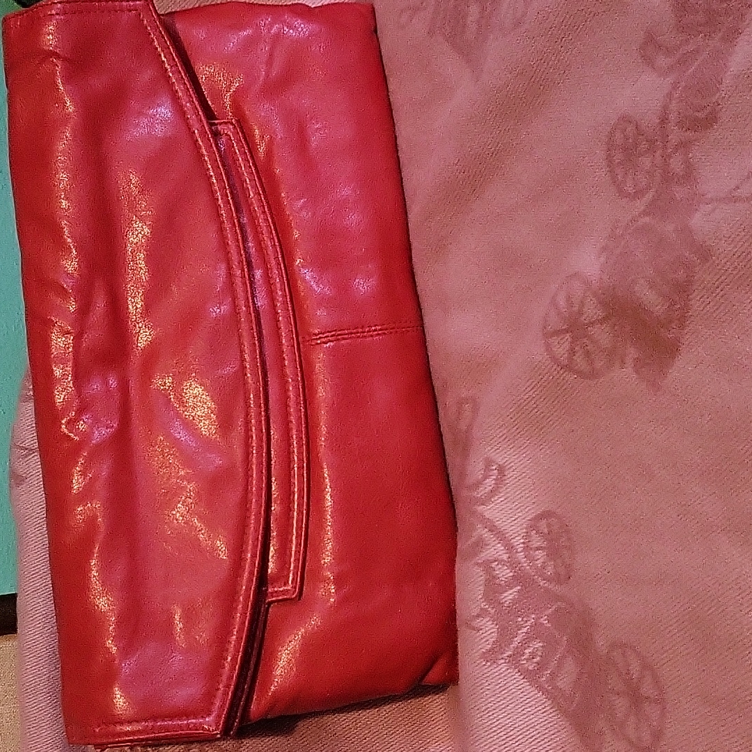 Vintage Red Clutch